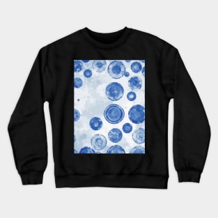 Modern abstract vintage bubbles pattern Crewneck Sweatshirt